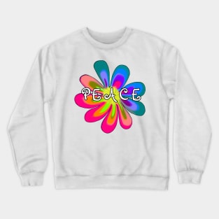 Peace Flower Crewneck Sweatshirt